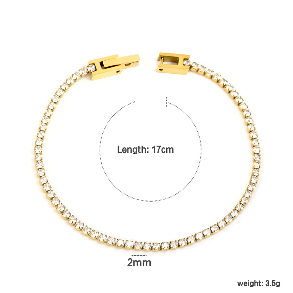 Classic Round Zirconia Bracelet
