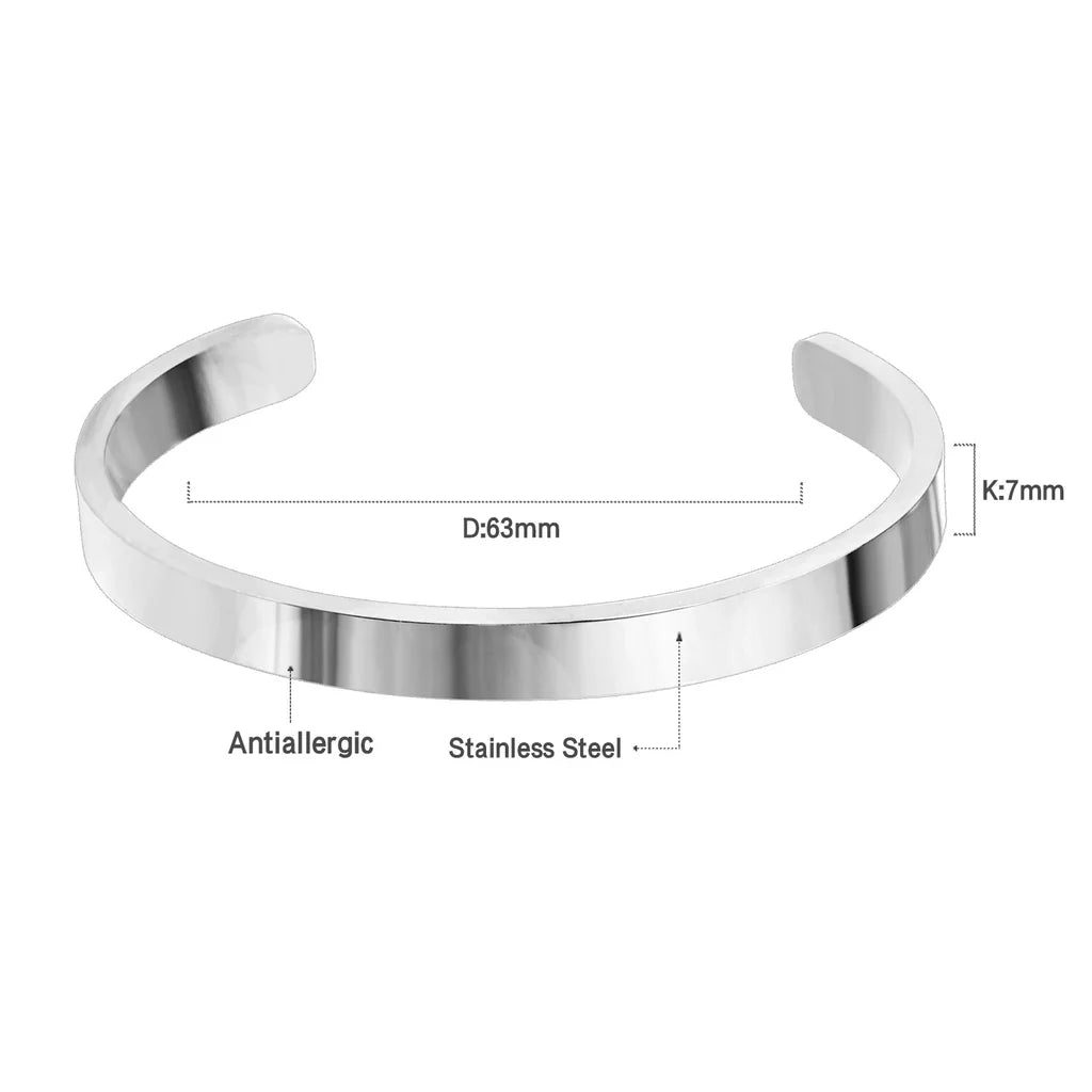 Minimalist Silver Cuff Bracelet