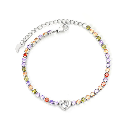 Heart & Moon Charm Bracelet