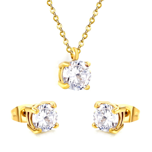 Classic Round Zirconia Set