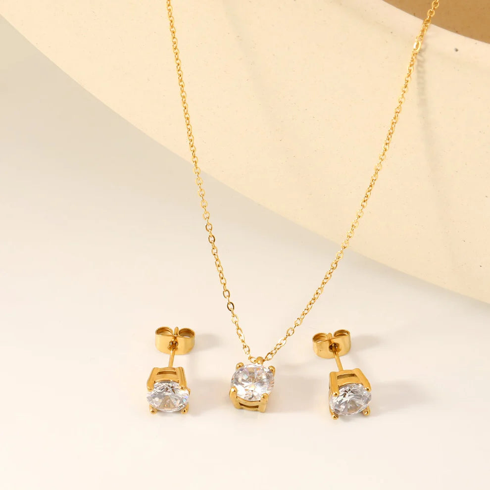 Classic Round Zirconia Set