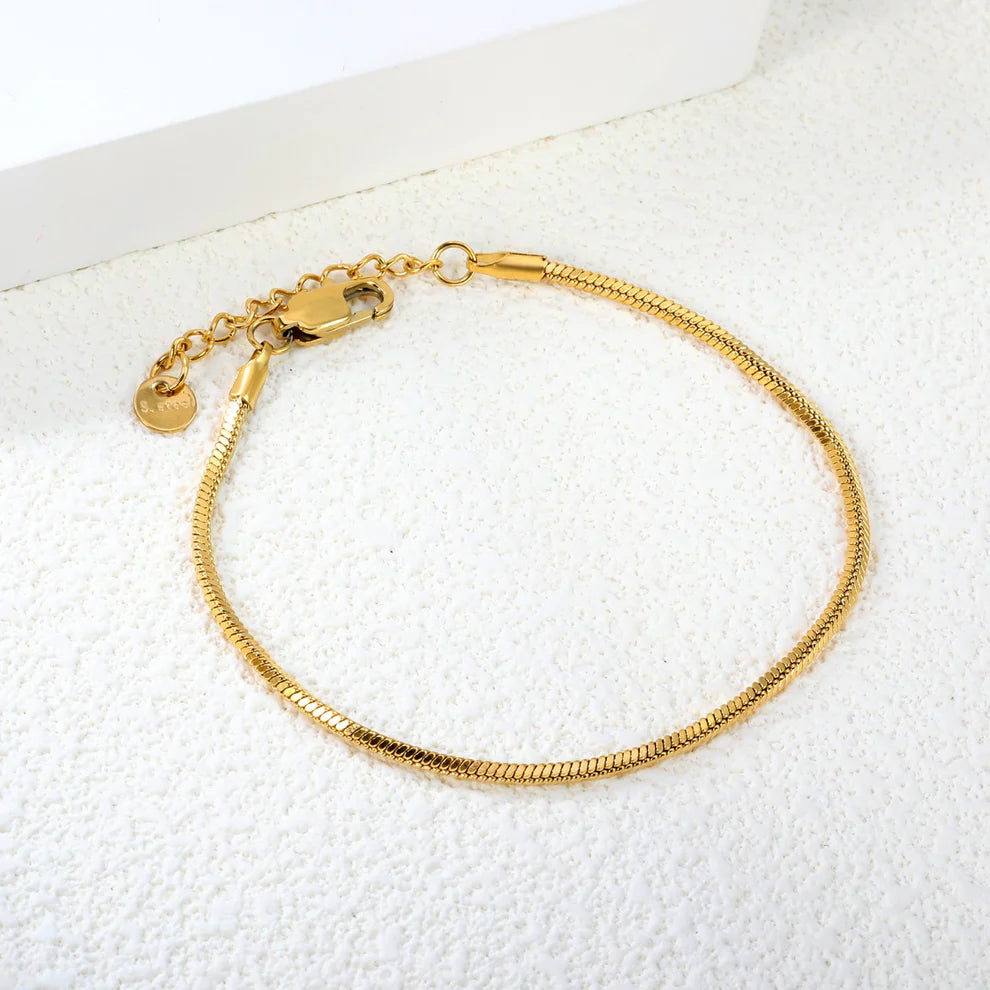Square Snake Chain Bracelet