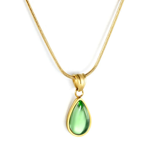 Teardrop Stone Necklace