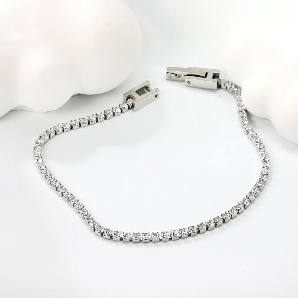 Round Zirconia Tennis Bracelet