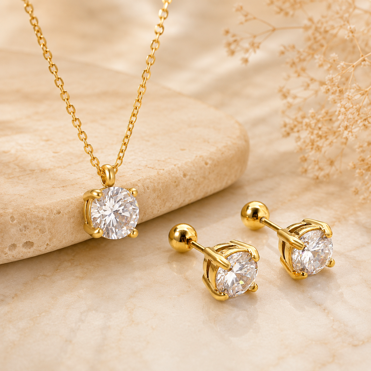 Classic Round Zirconia Set
