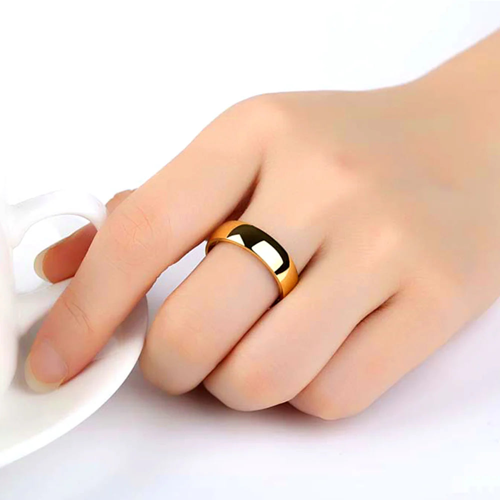 Gold Band Ring (Thick Polished)