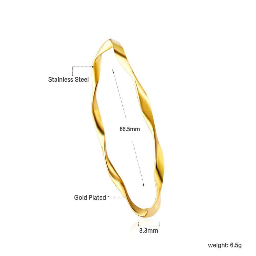 Spiral Intertwined Bangle