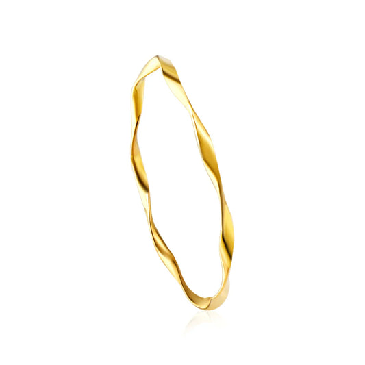 Spiral Intertwined Bangle