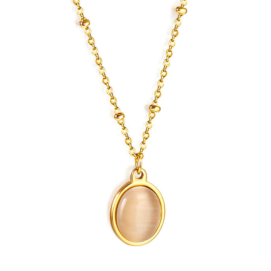 Round Mother-of-Pearl Necklace