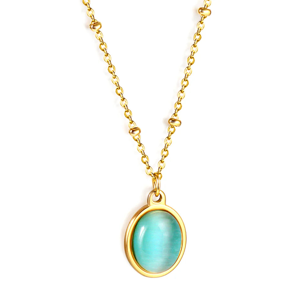 Round Mother-of-Pearl Necklace