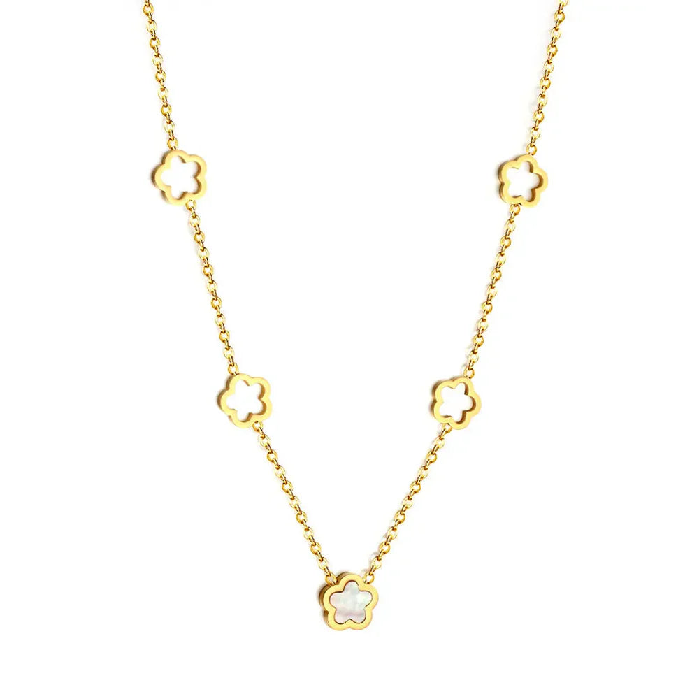 Peach Blossom Charm Necklace