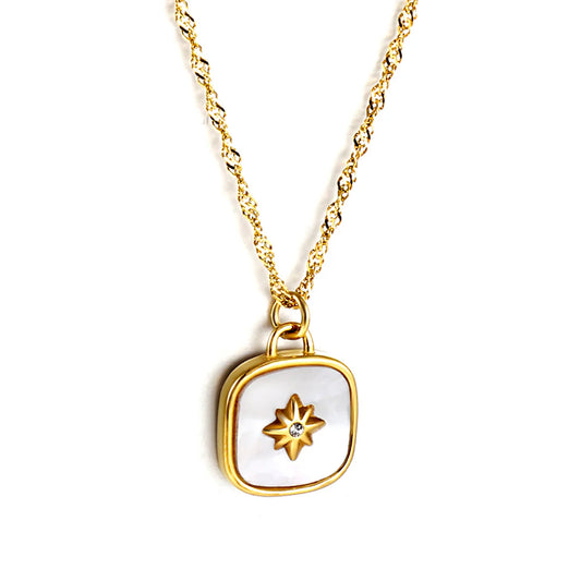Square Star Pendant Necklace