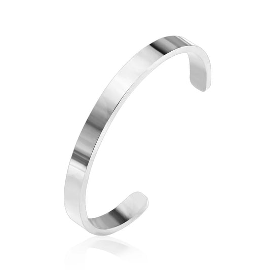 Minimalist Silver Cuff Bracelet