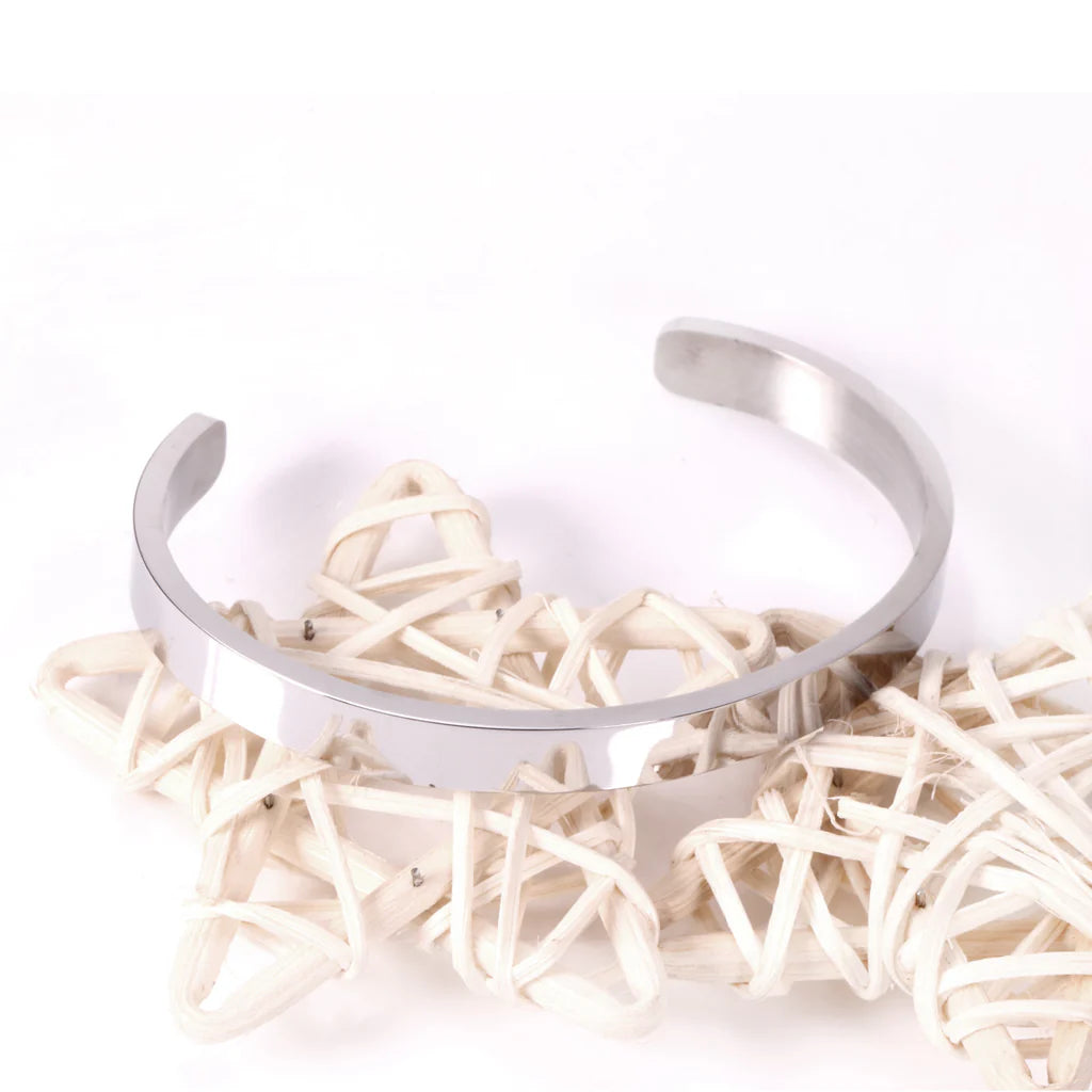 Minimalist Silver Cuff Bracelet