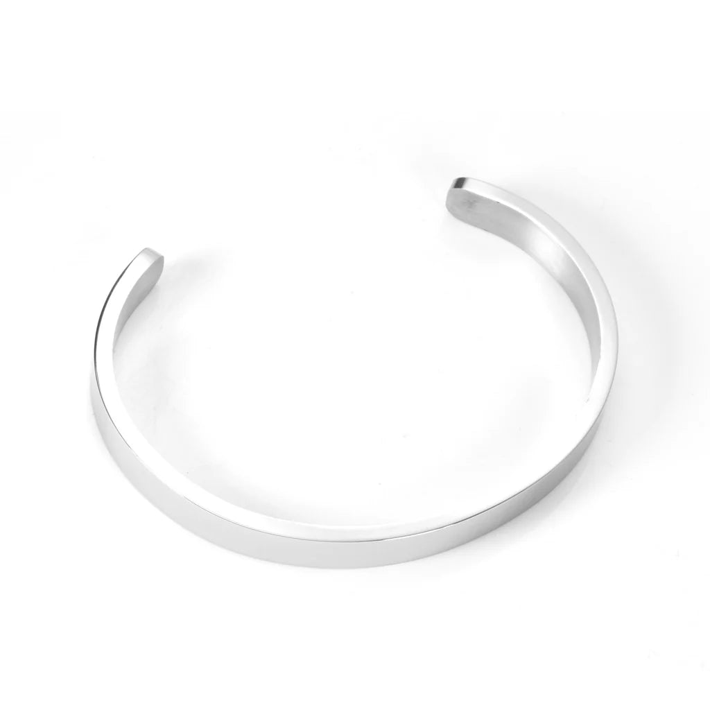 Minimalist Silver Cuff Bracelet